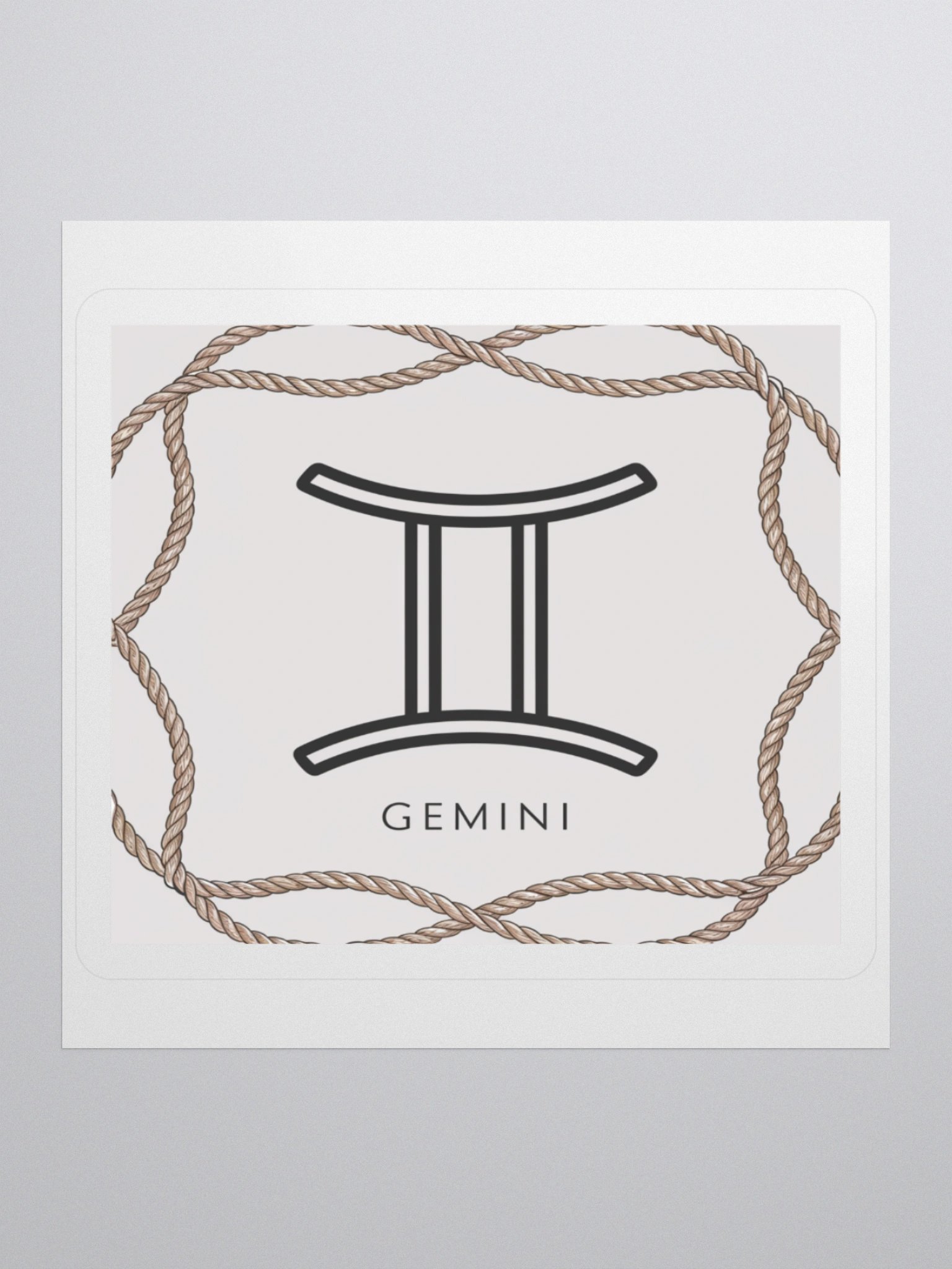 Gemini Zodiac Rope Sticker product image (1)