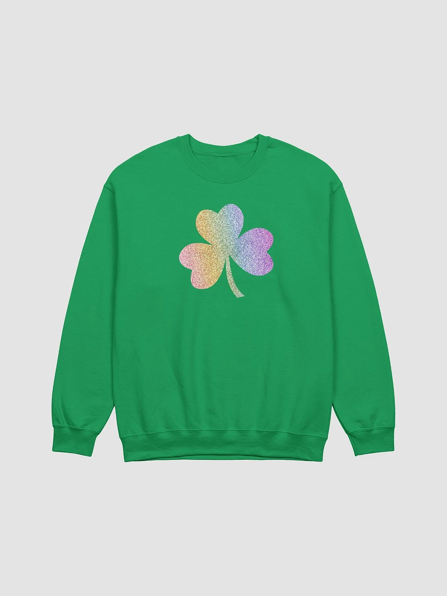 Ombre Shamrock ☘️ Classic Crewneck Sweatshirt in Irish Green product image (2)