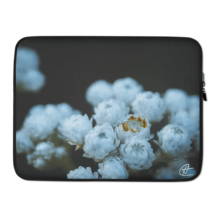 Small White Flowers Laptop Sleeve product image (2)