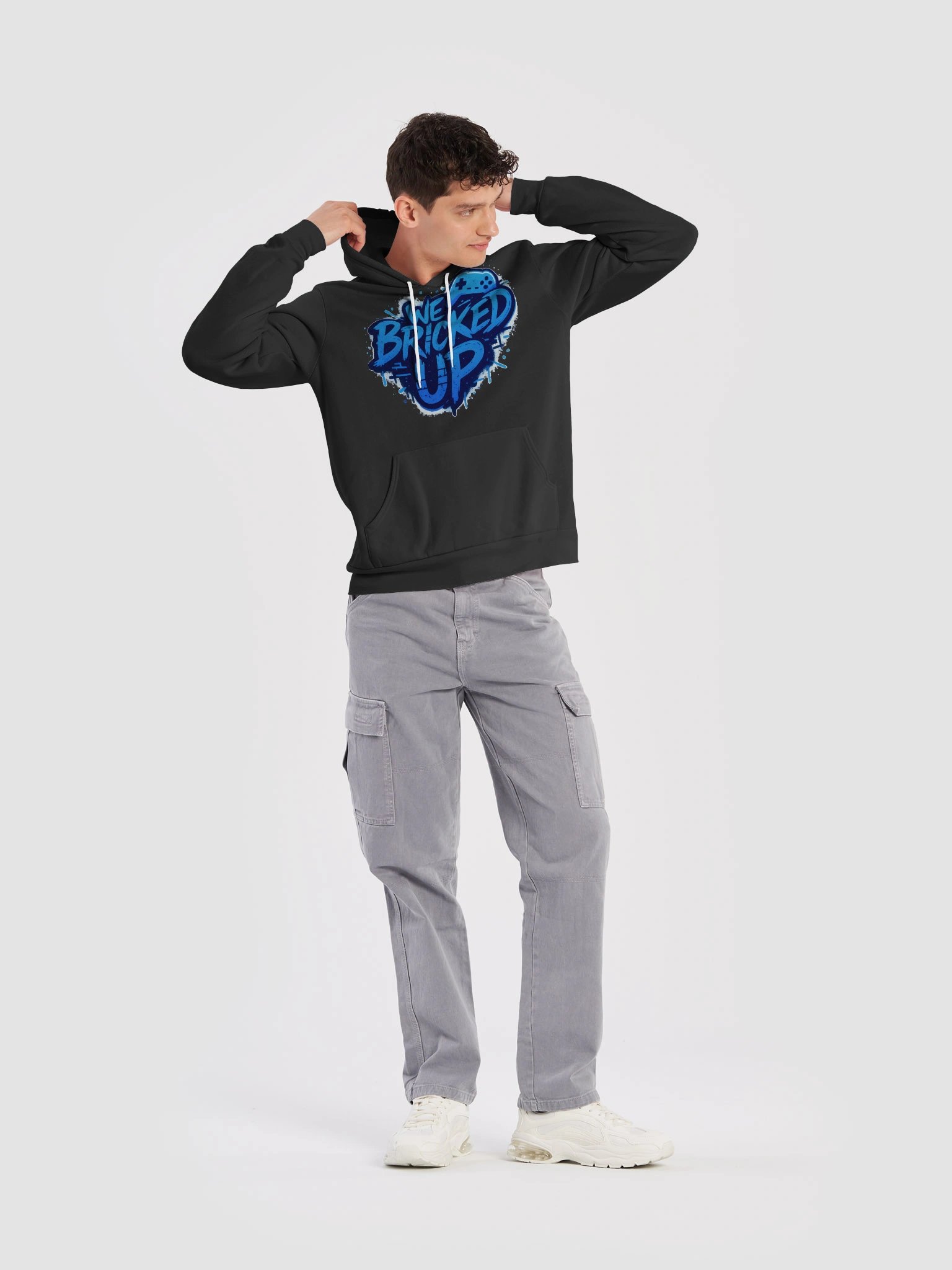 "Bricked Up" Hoodie Blue product image (20)