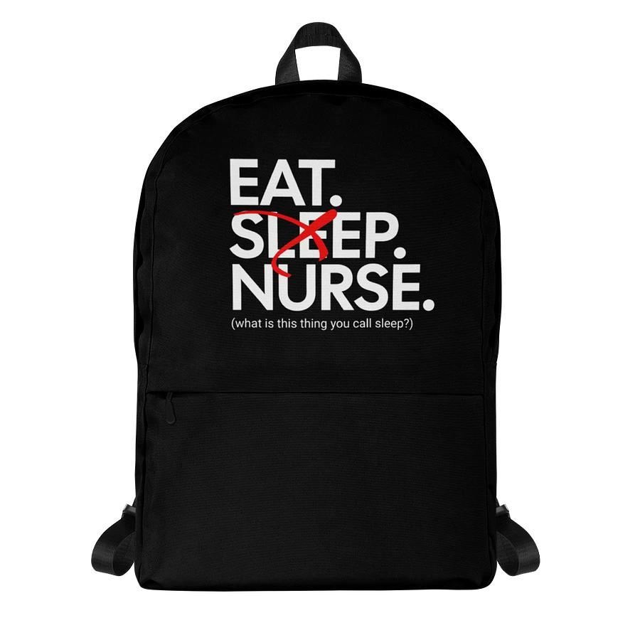 Eat Sleep Nurse Backpack (Medium/Black) product image (1)
