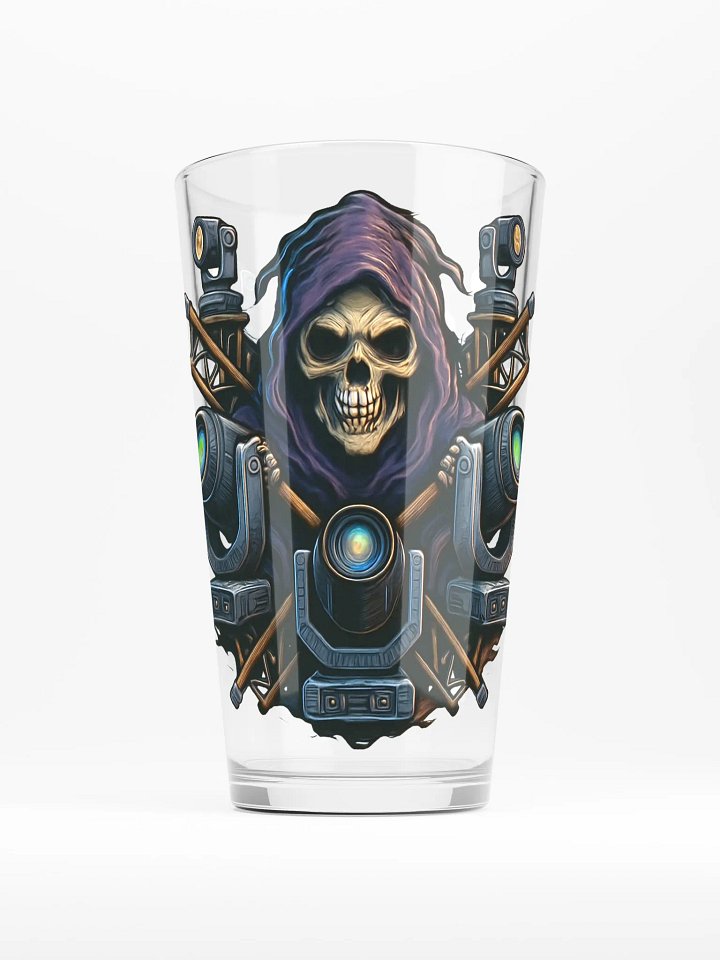 Theatrically Jerry "Triple Mover" Grim Reaper Moving Head Light Shaker Pint Glass product image (1)