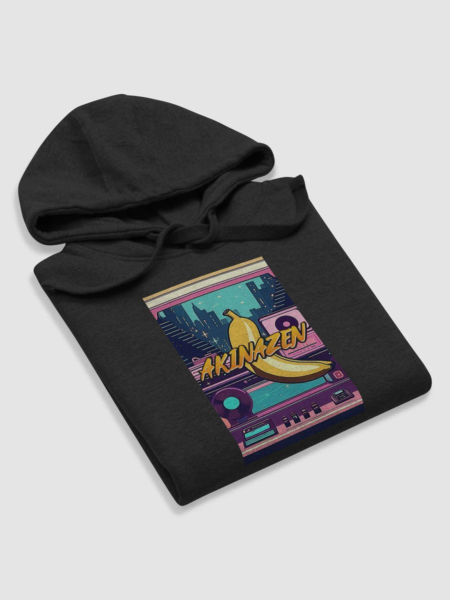 AkinaZEN Retro-Futurism Banana Cityscape Hoodie product image (5)
