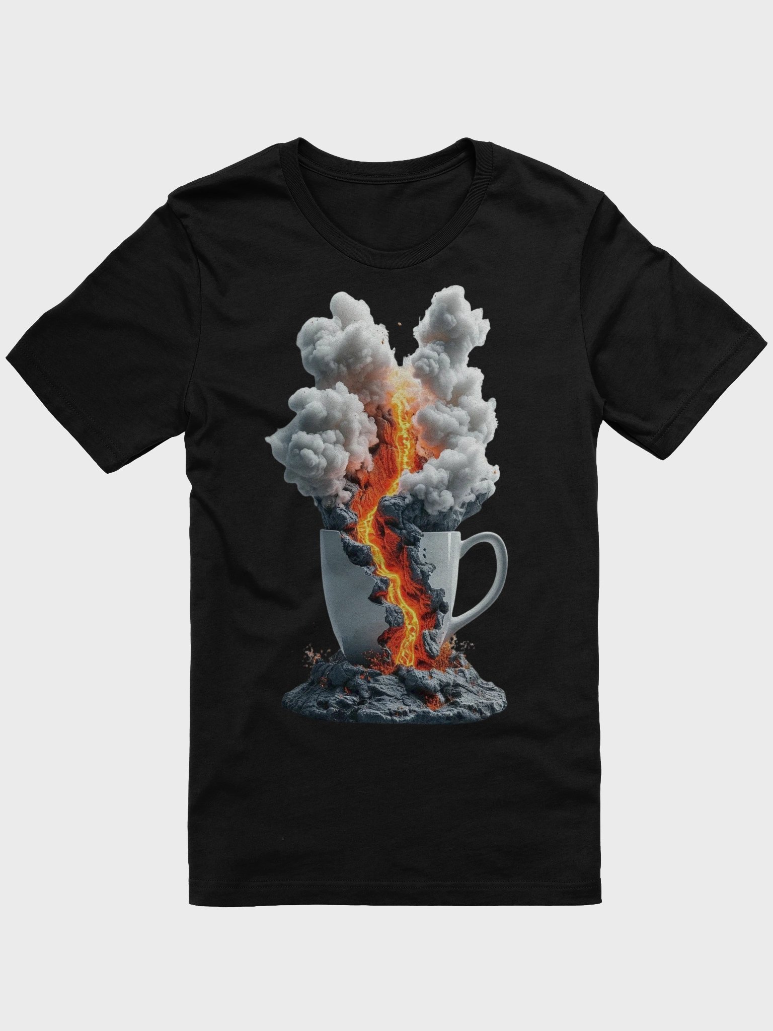 Volcanic Eruption Coffee Cup T-Shirt product image (1)