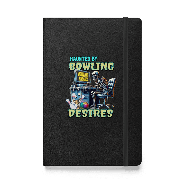 Haunted By Bowling Desires Hardcover Notebook product image (1)