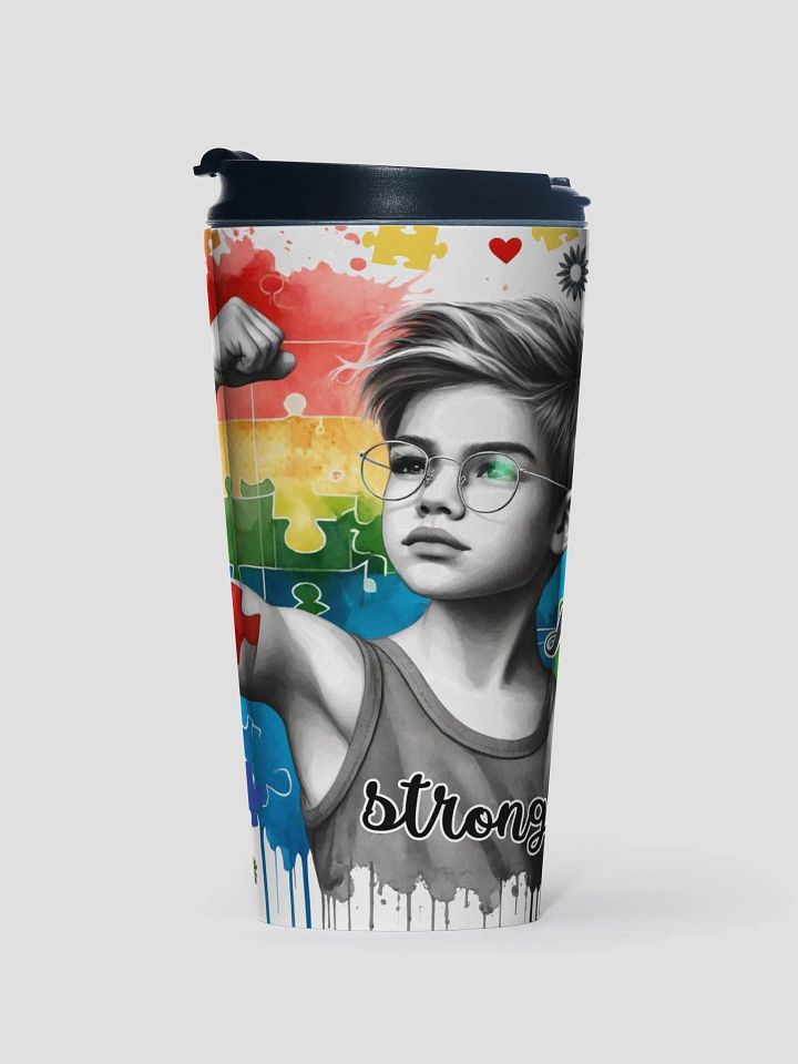 Autism BROTHER Strong - Stainless Steel Travel Mug product image (1)