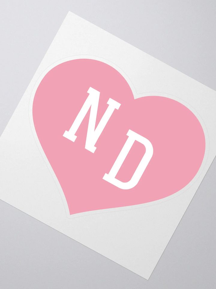 ND Heart Pink Sticker product image (4)