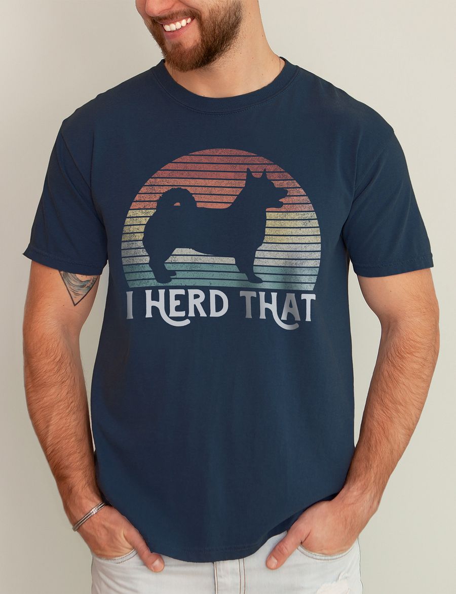 I Herd That Swedish Vallhund Tee | Funny Retro Vintage-Style Herding Dog T-Shirt for Swedish Vallhund Lovers product image (11)