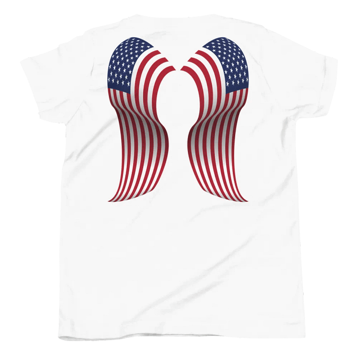 Stars and Stripes Angel Wings Youth Tee product image (2)
