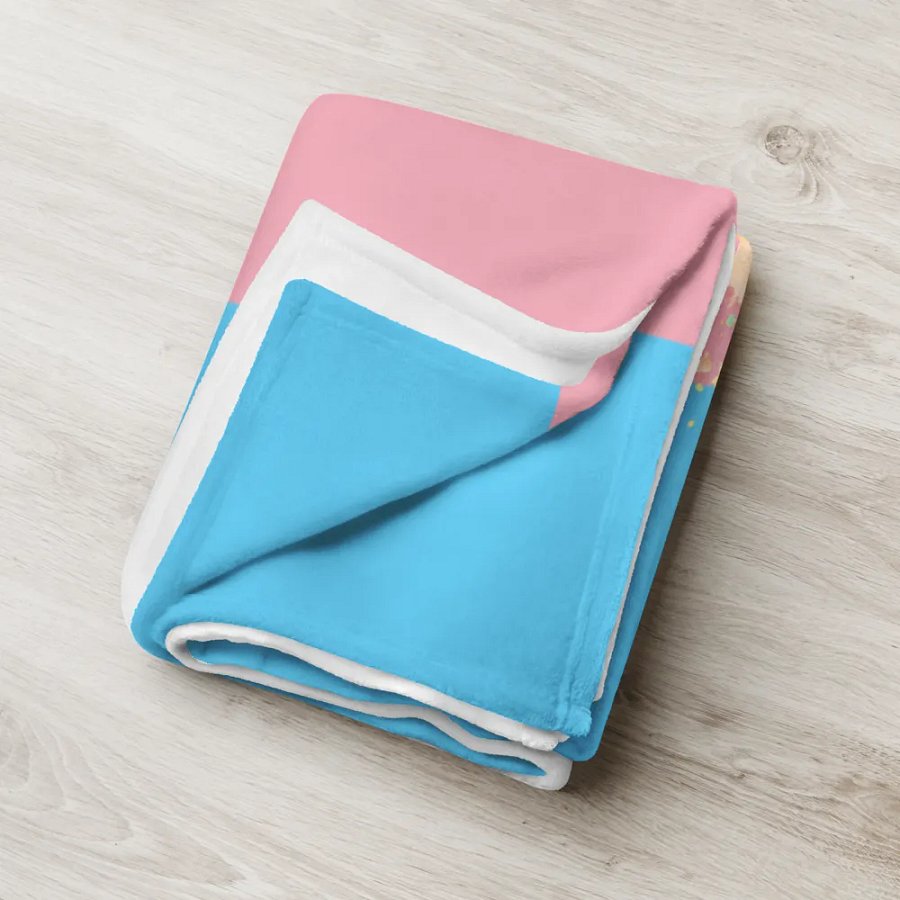 Transgender Pride Fox Blanket (2023) product image (6)
