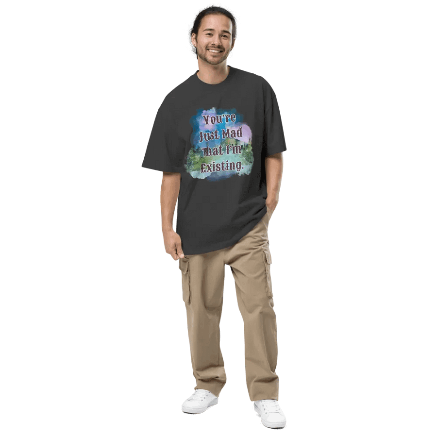 I'm Existing Oversized T-Shirt product image (4)