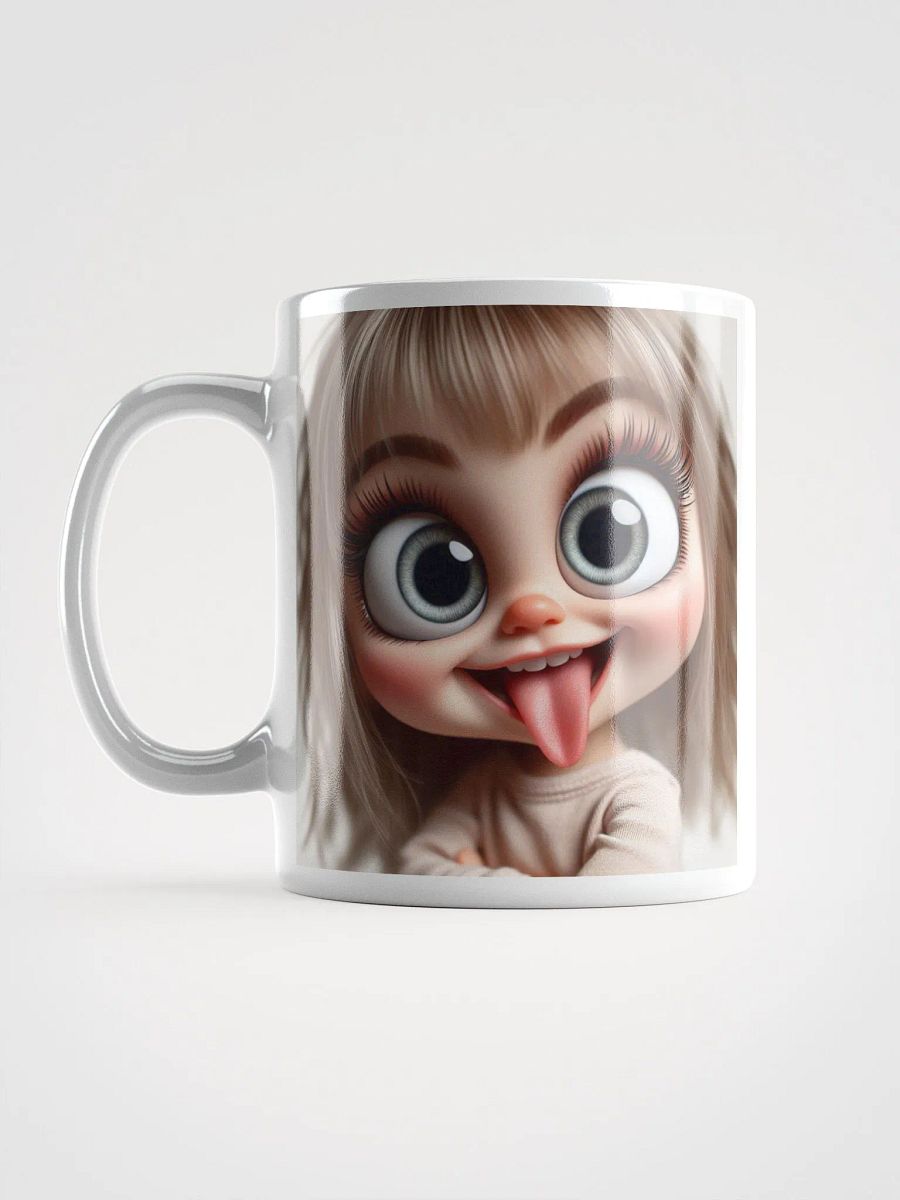 Rude Cheeky Smug Doll #Humorous Mug - White product image (6)