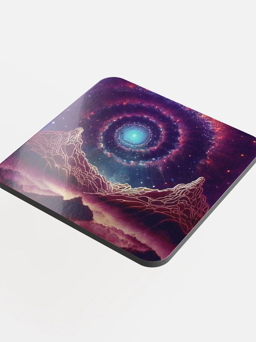 Cosmic Spiral Cork Coaster product image (4)