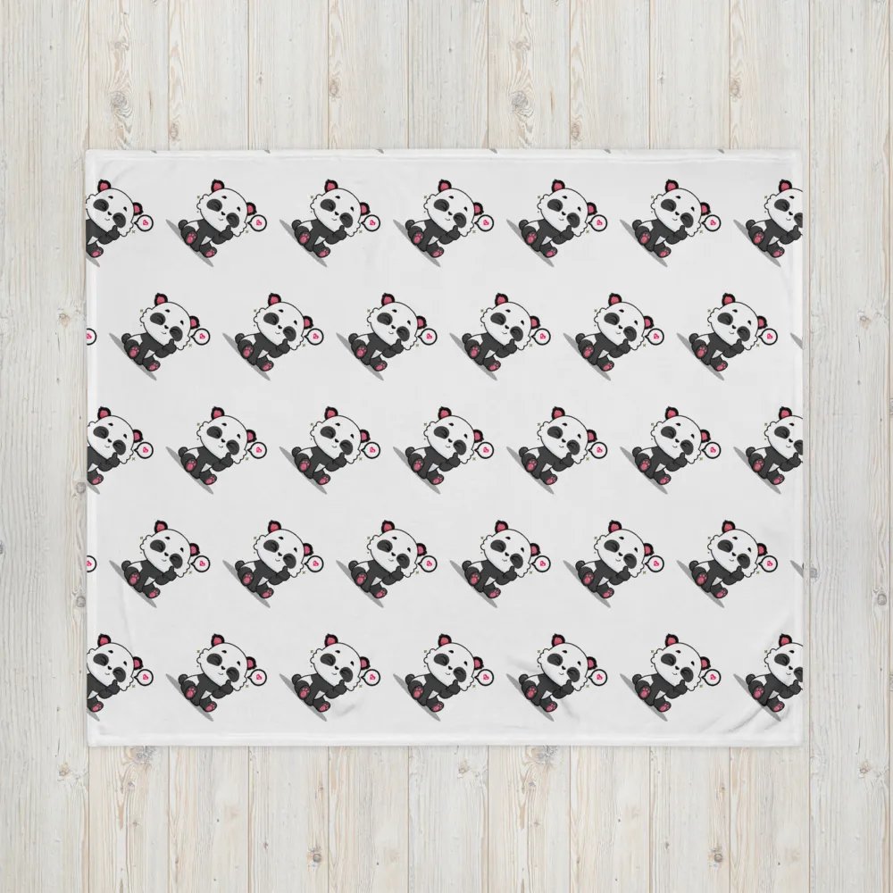 Panda Party Throw Blanket product image (7)
