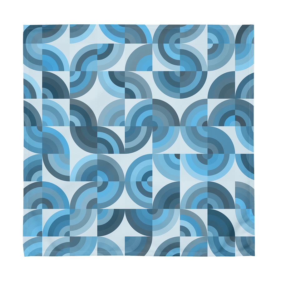 Geometric Blue & Gray Cloth Napkin Set (4) product image (5)