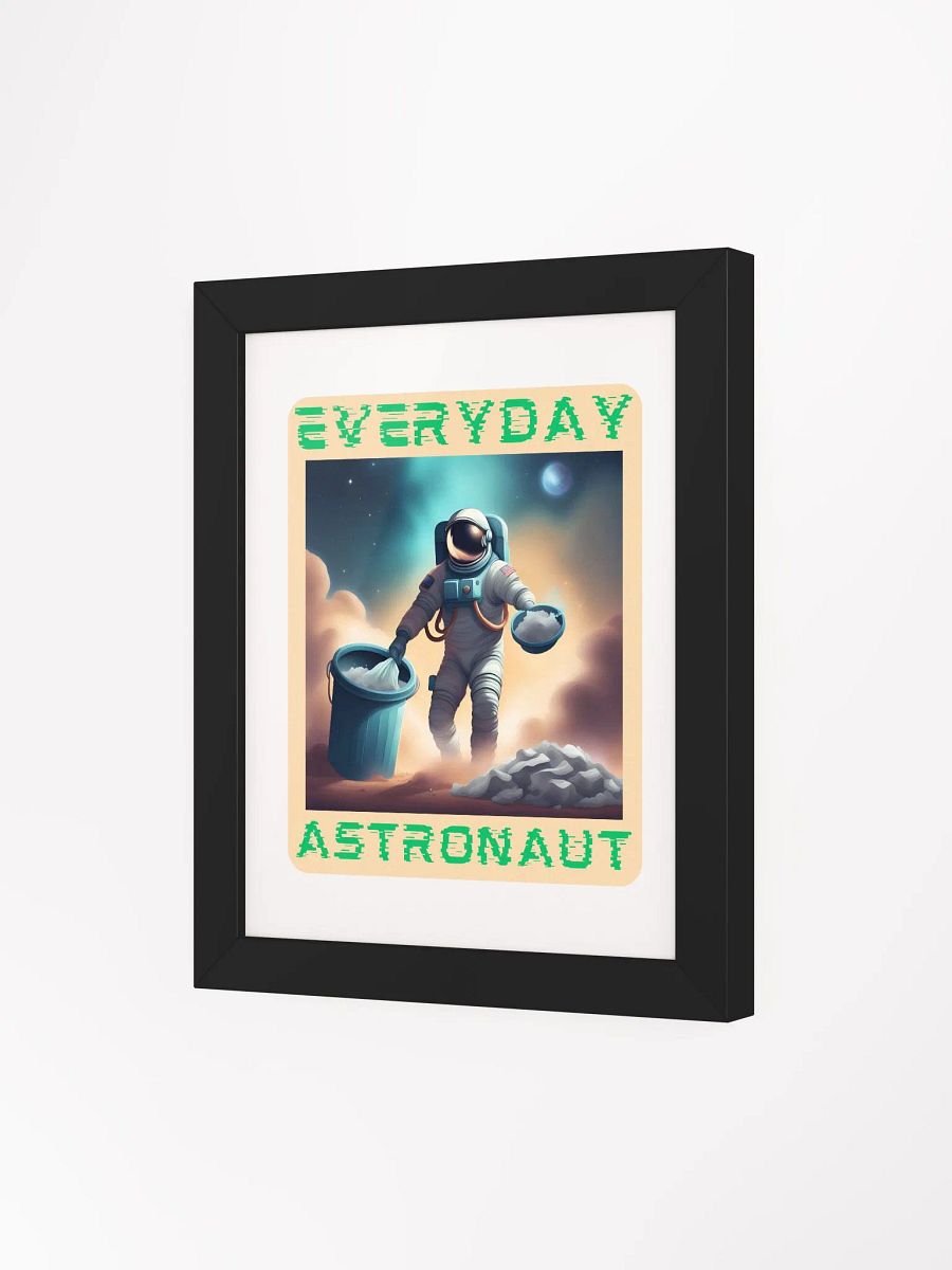 Everyday Astronaut Taking the Trash Out Framed Poster product image (85)