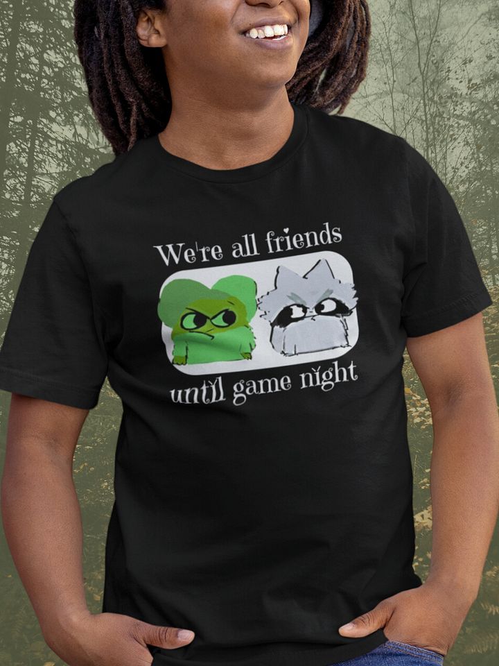 Root Game Night Shirt for Board Gamers, We're All Friends Until Game Night, Vagabond & Woodland Alliance *unofficial product image (2)