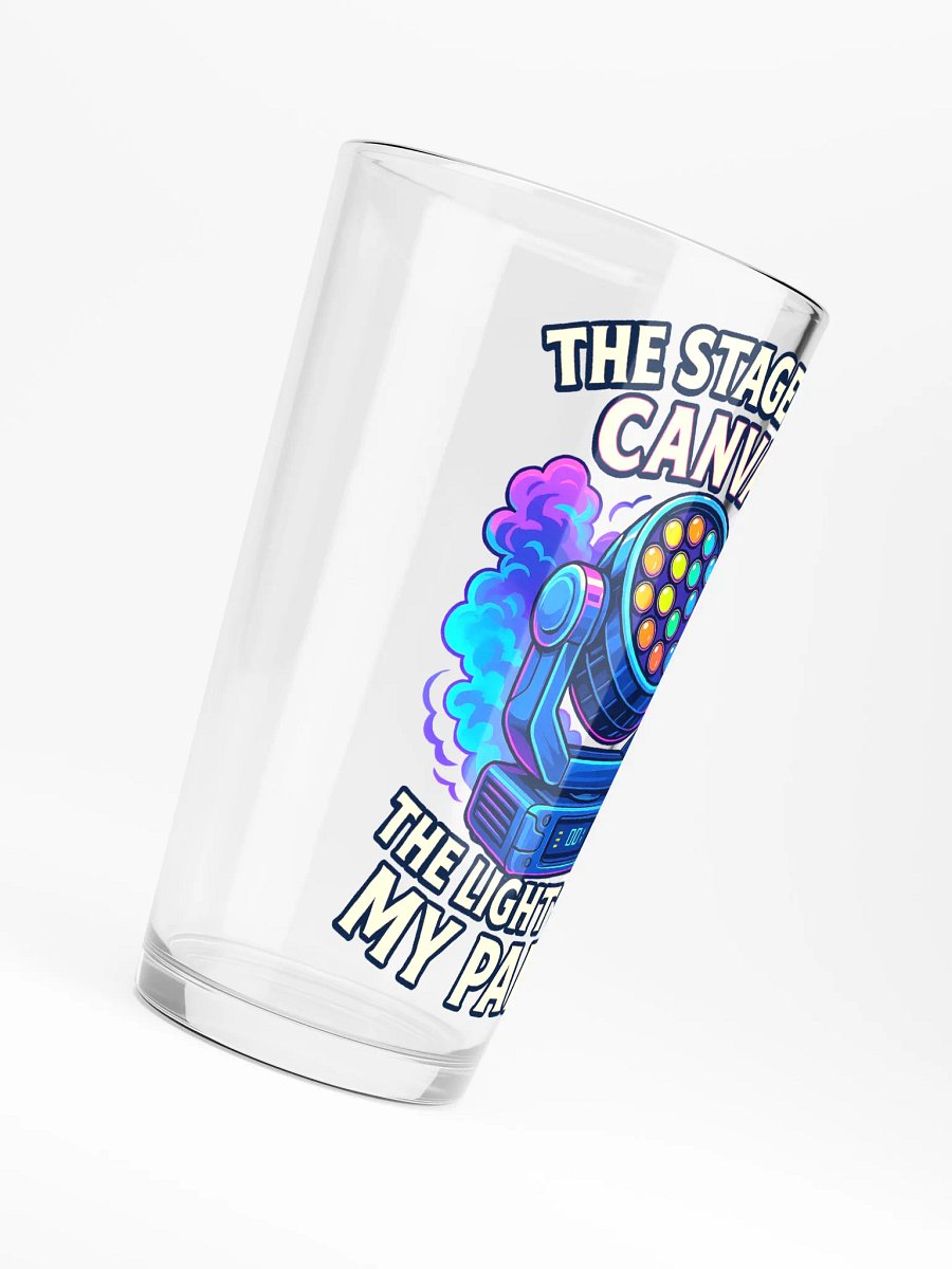 Theatrically Jerry: "The Stage Is My Canvas, The Lights Are My Paint" Graphic Pint Glass product image (6)