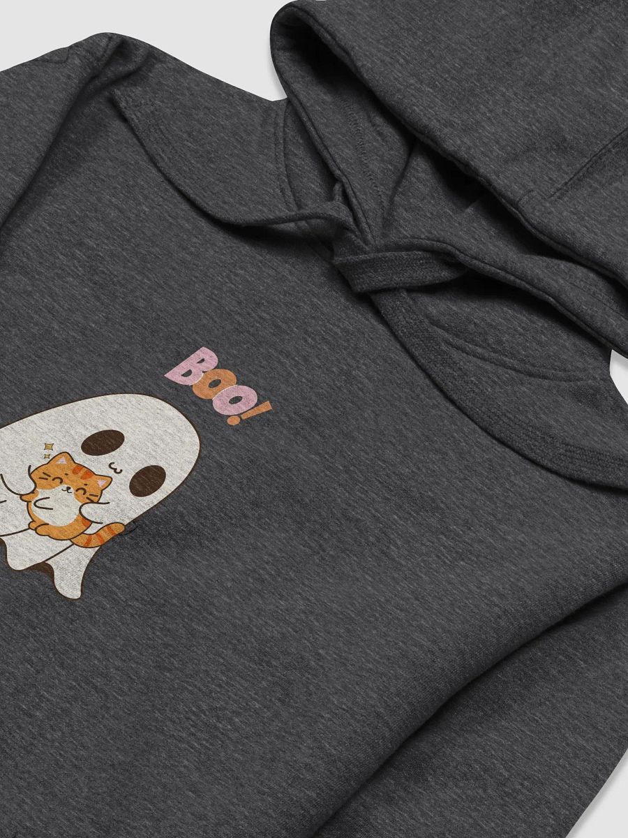 Boo! Cute Ghost and Cat Premium Hoodie product image (9)