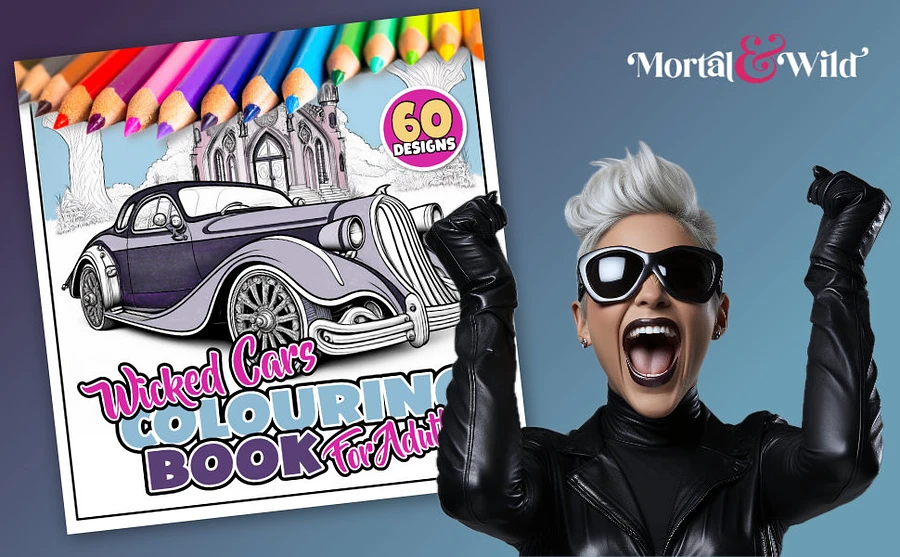 Wicked Cars Colouring Book: For Adults product image (4)
