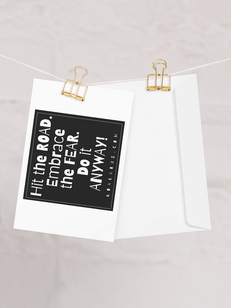 EMBRACE THE FEAR • GREETING CARD AND ENVELOPE product image (2)