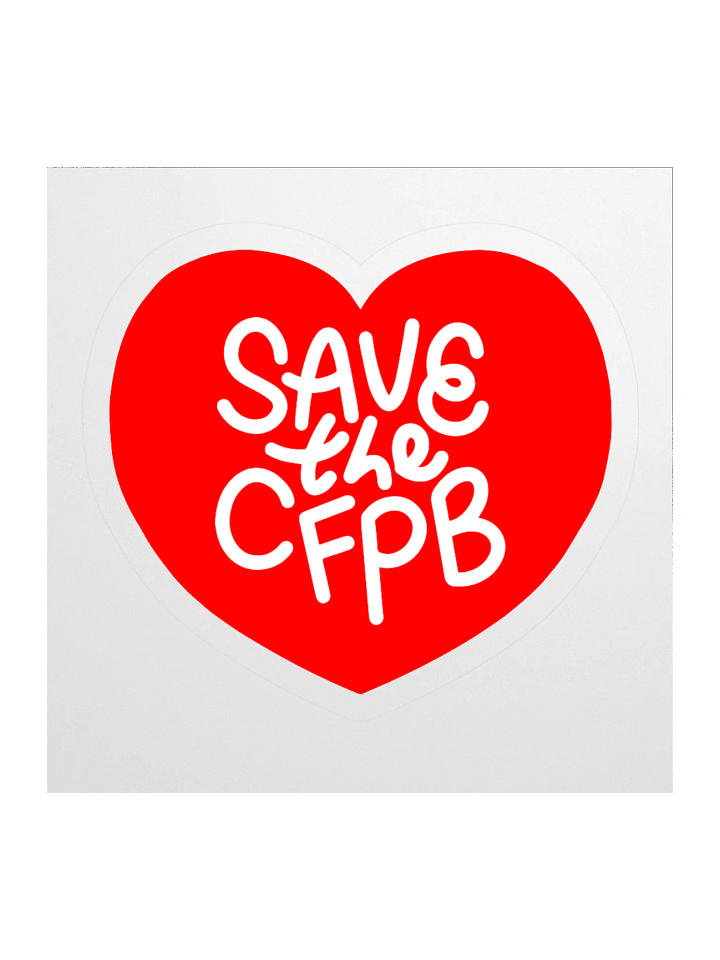 Save the CFPB Sticker (Red) product image (1)