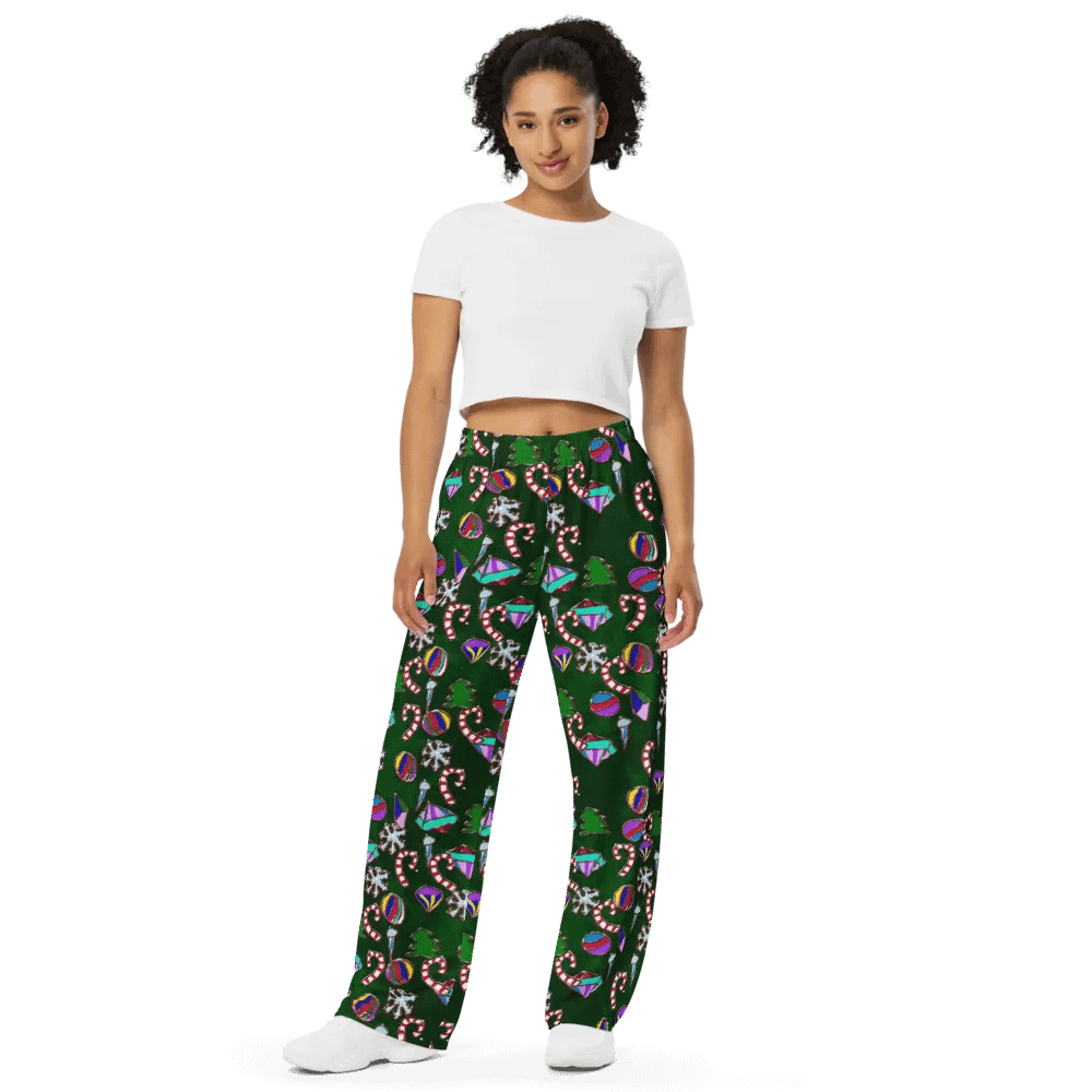 Ornaments Pattern Wideleg Pants product image (9)