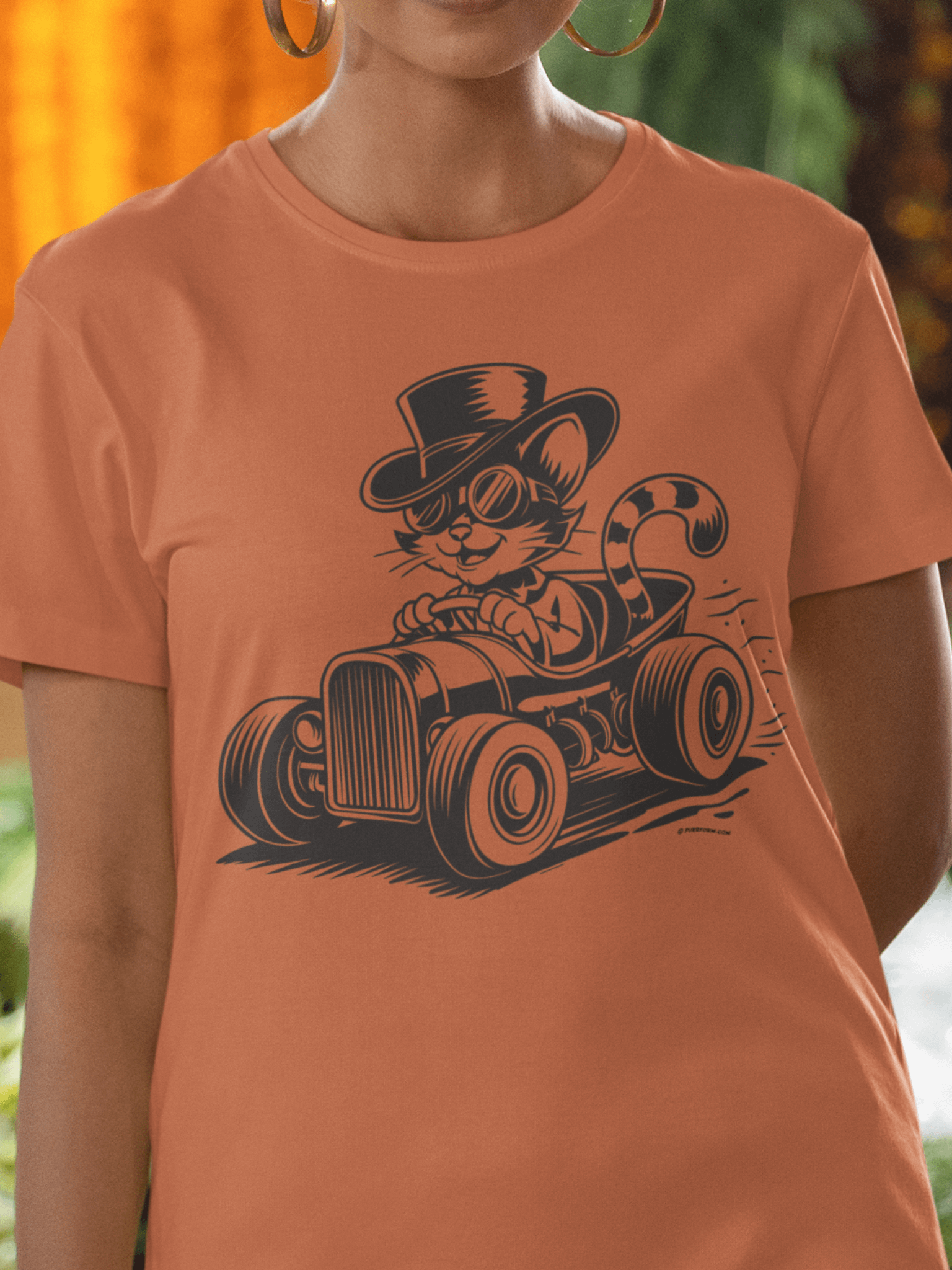 Hot Rod Cat T-Shirt product image (1)
