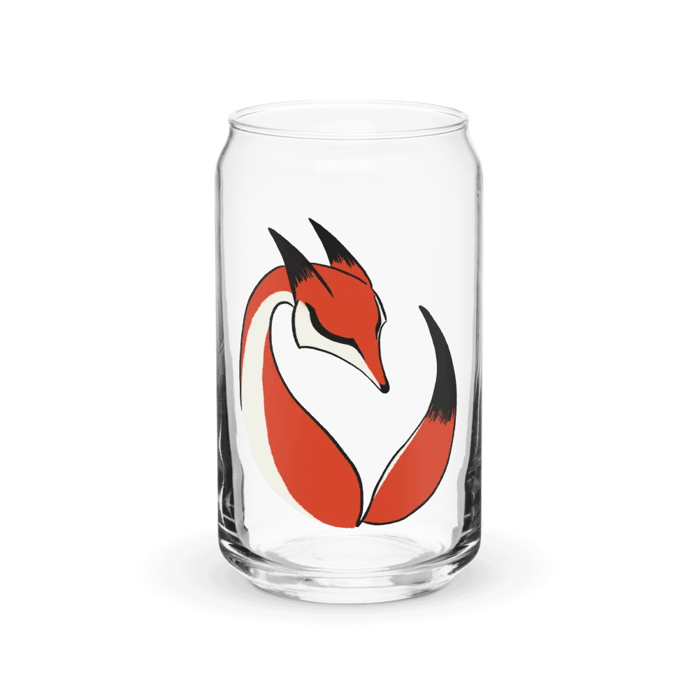 Calming Red Fox Can-Shaped Glass product image (1)
