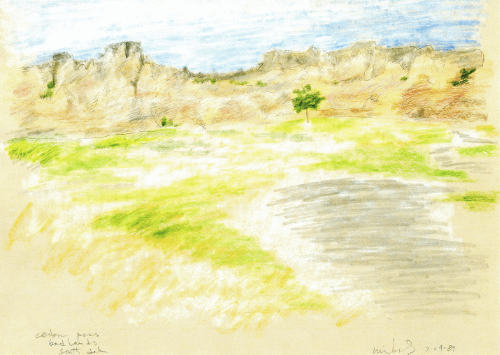 Cedar Pass Badlands, SD 07.27.89 mini print product image (1)