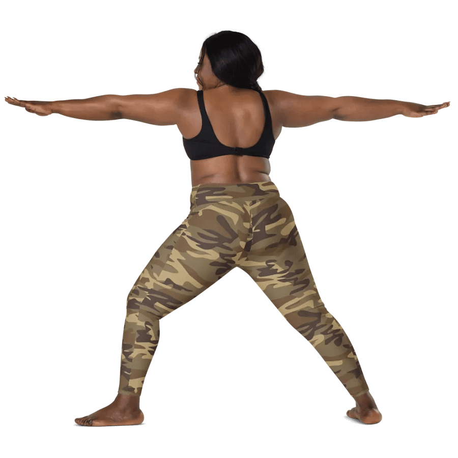 Green Camo Leggings with Pockets product image (5)