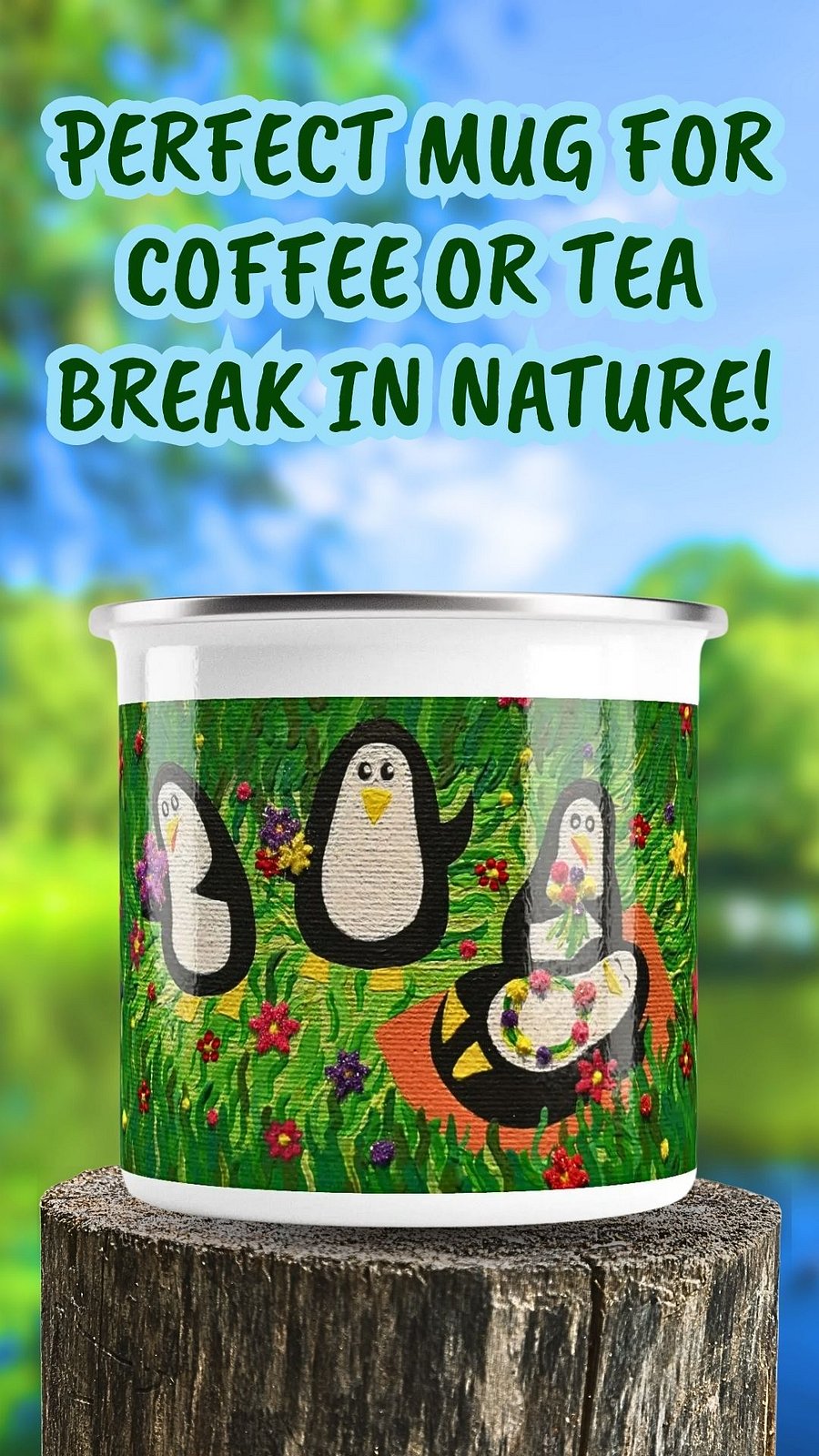 Flower Party Enamel Mug product image (3)