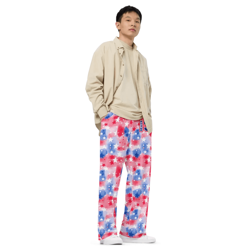 Unisex RWB All Over Print Watercolor w/Stars - Geaux 31 product image (8)