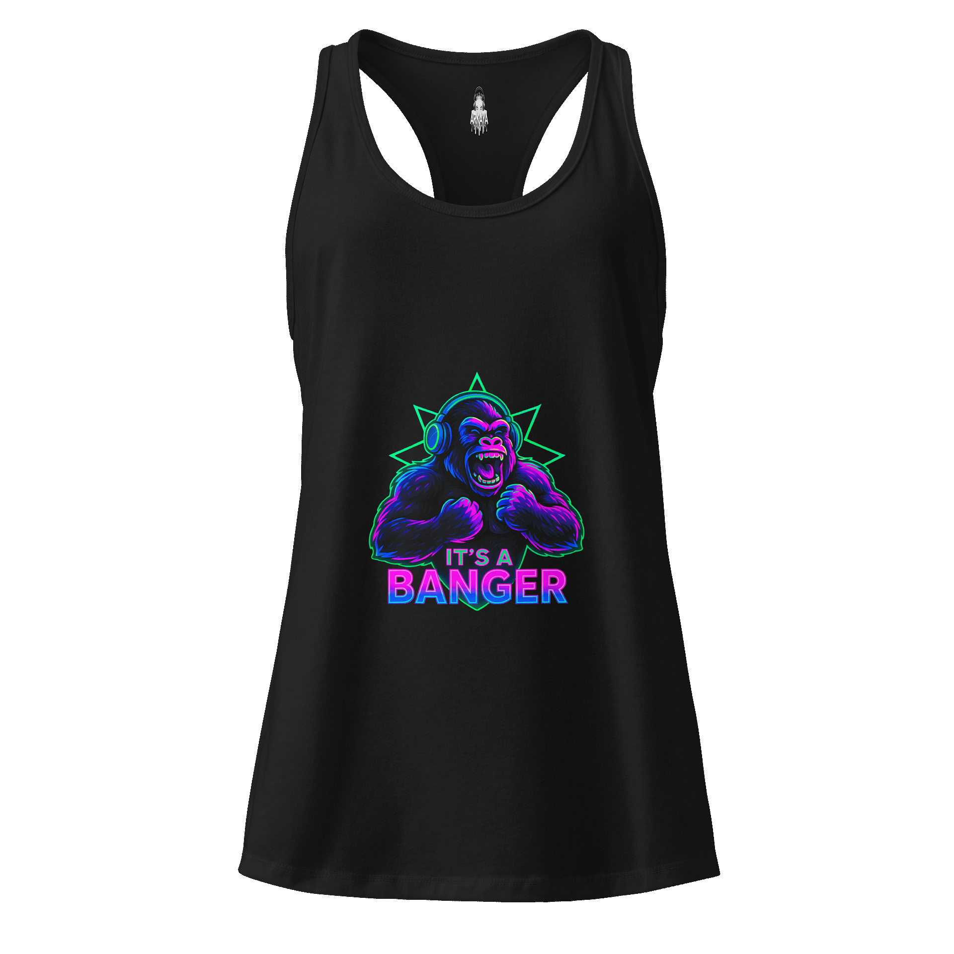 Arkaya "It’s a Banger" Neon Gorilla Singlet – Women’s product image (1)
