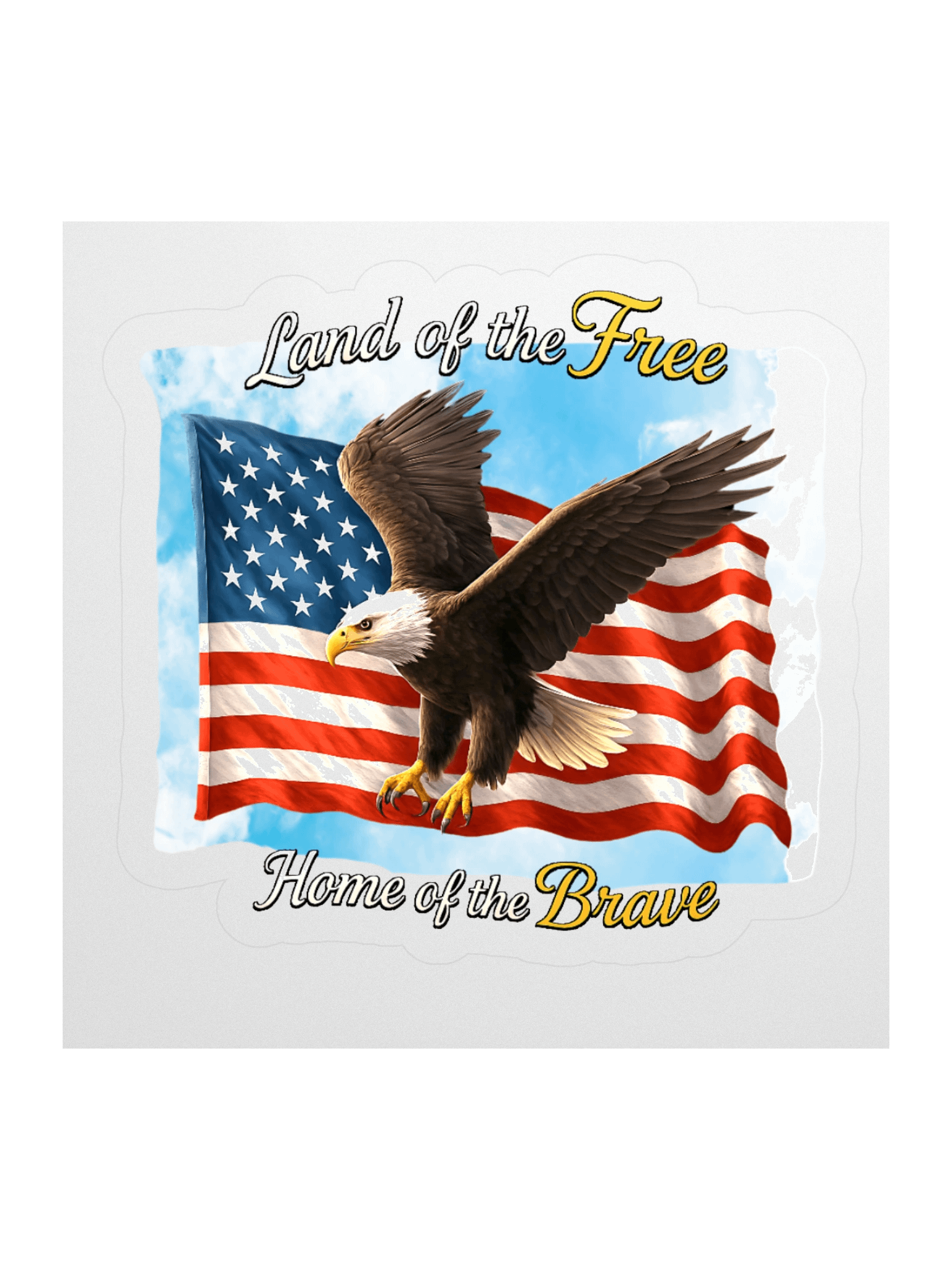 Kirk Shooter T Shirt – Land of the Free Home of the Brave product image (1)