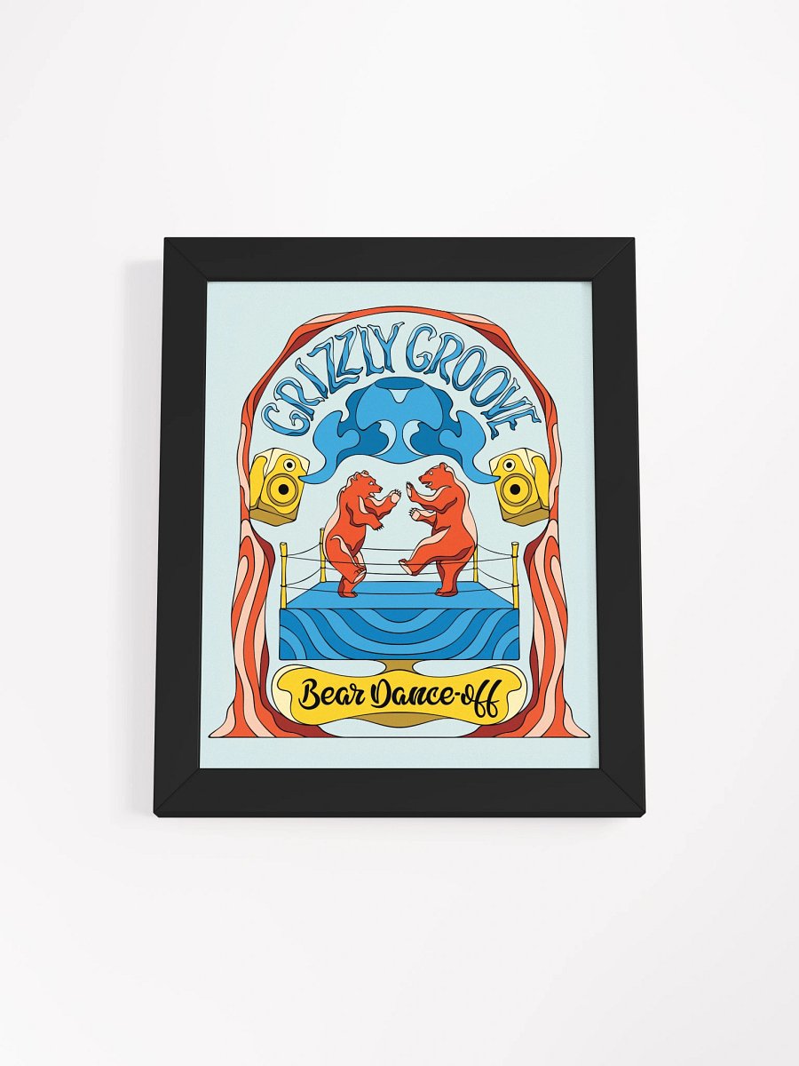 Grizzly Groove - Framed Rectangle Poster product image (1)