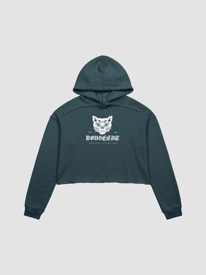 Womens HouseCat Bella+Canvas Fleece Crop Hoodie product image (2)