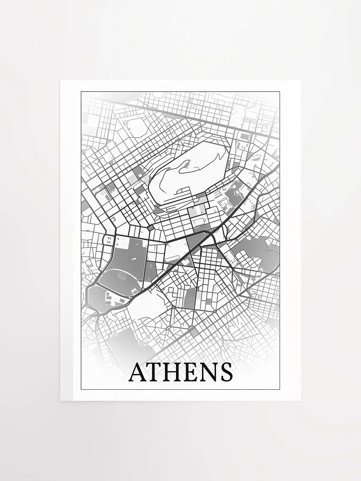 Athens, Greece, city map print product image (1)
