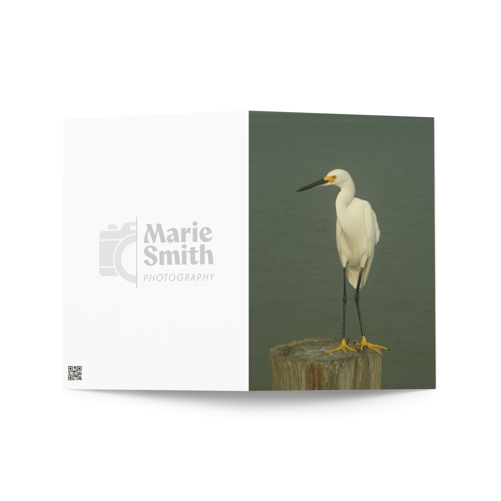 Egret Elegance Greeting Card product image (2)