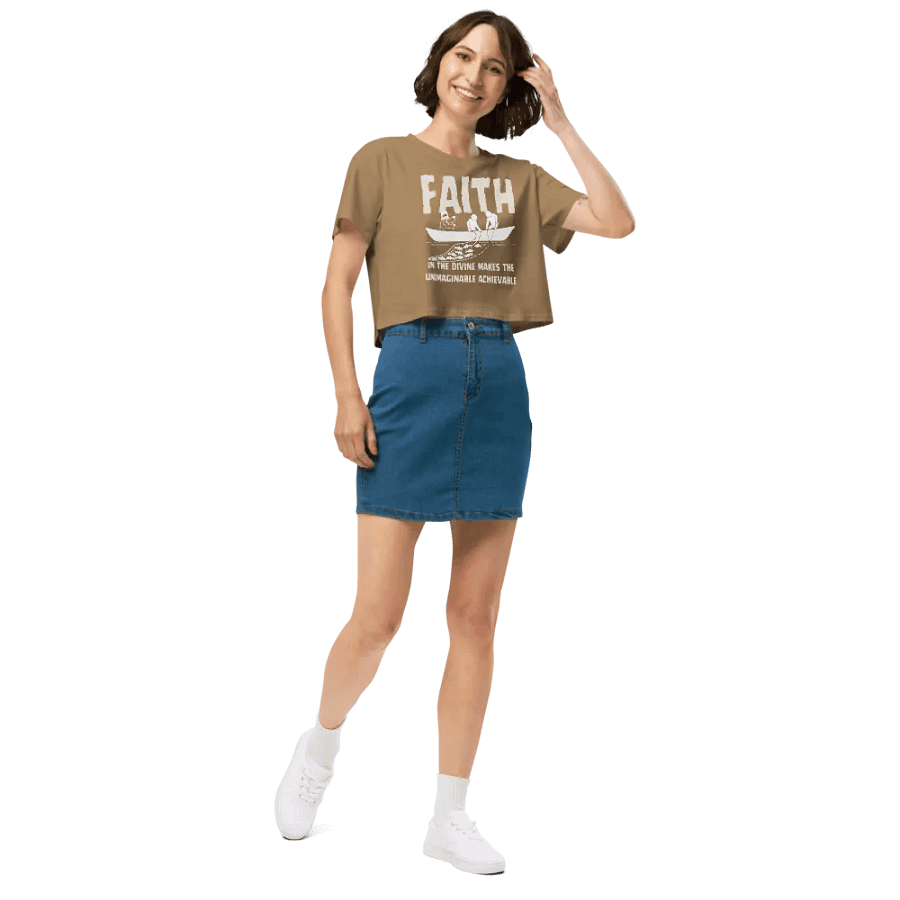 Faith in the Devine Women's Premium Crop Top product image (7)