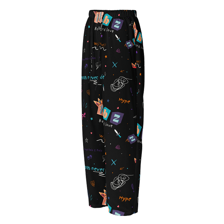 Doodle Pattern Silky Pajama Pants product image (1)