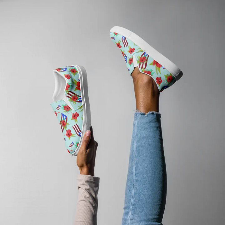 Puerto Rican Pride Slip-Ons product image (1)