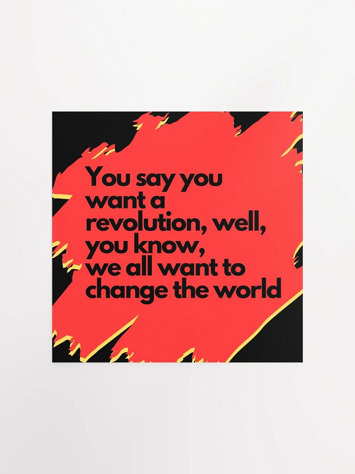 Revolutionary Change Matte Poster product image (3)