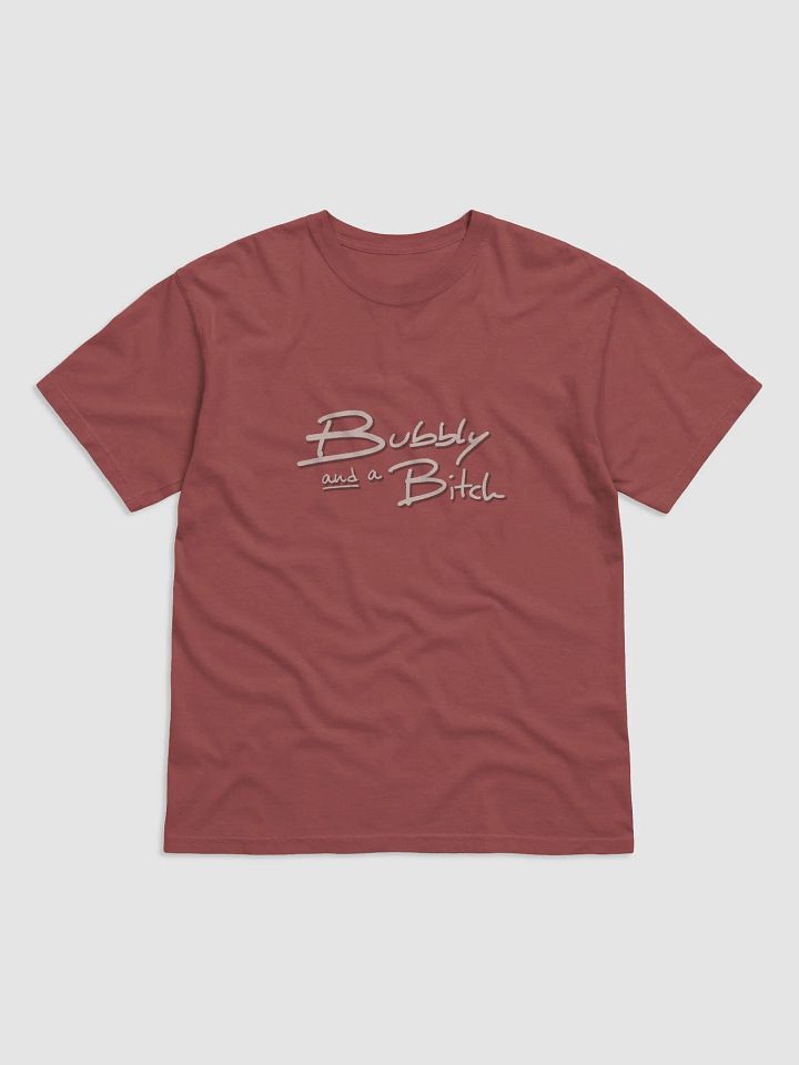 Bubbly and a B*tch (blush shadow design) garment-dyed tee product image (6)