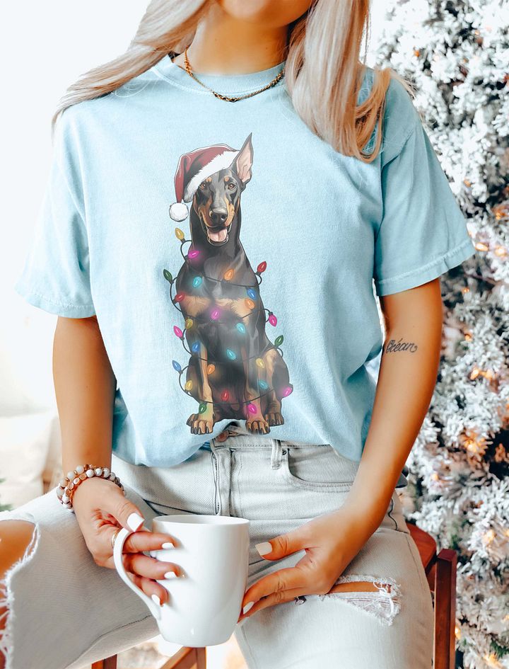 Funny Doberman Christmas T-Shirt for Doberman Paw-rents product image (11)