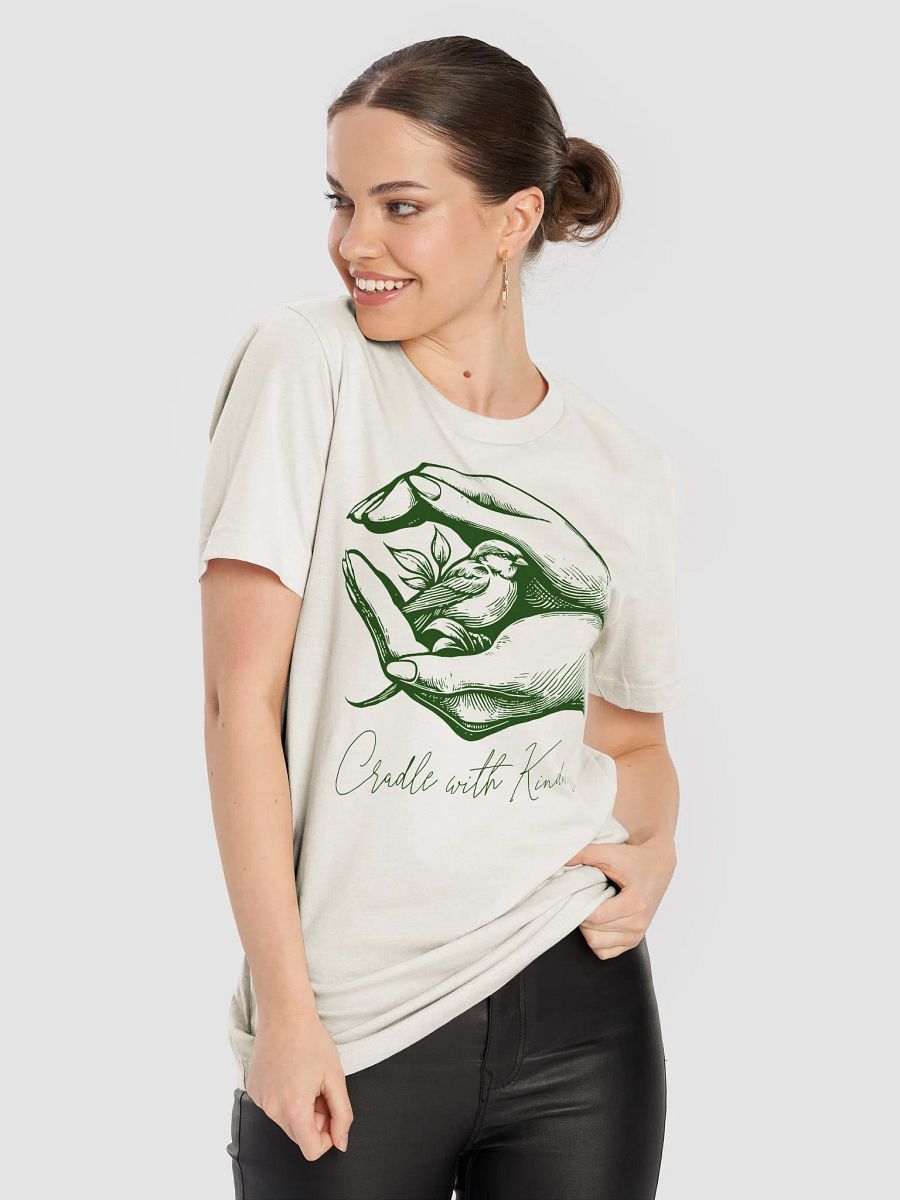 Cradle with kindness, bird rescue shirt, gentle reminder tee, wildlife vet gift, gift for her, wildlife carer tee, women in wildlife, bird lover gift, nature inspired shirt, healing vibes tee product image (5)