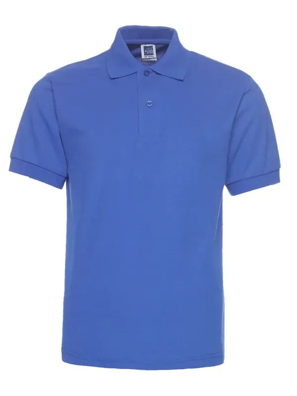 Solid Color Lapel Short Sleeve Polo Shirt Plus Size product image (5)