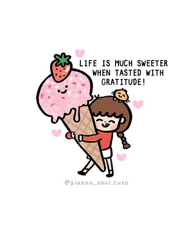 Positive message drawing ~ Day 8

Gratitude is a natural sweetener.🍦✨

🩷This sticker is coming soon in my shop!🩷

#selfhealin...