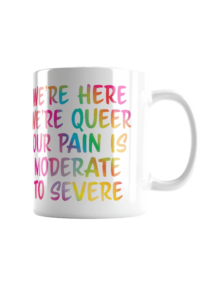PRIDE Queer Battle Cry Glossy Mug product image (3)