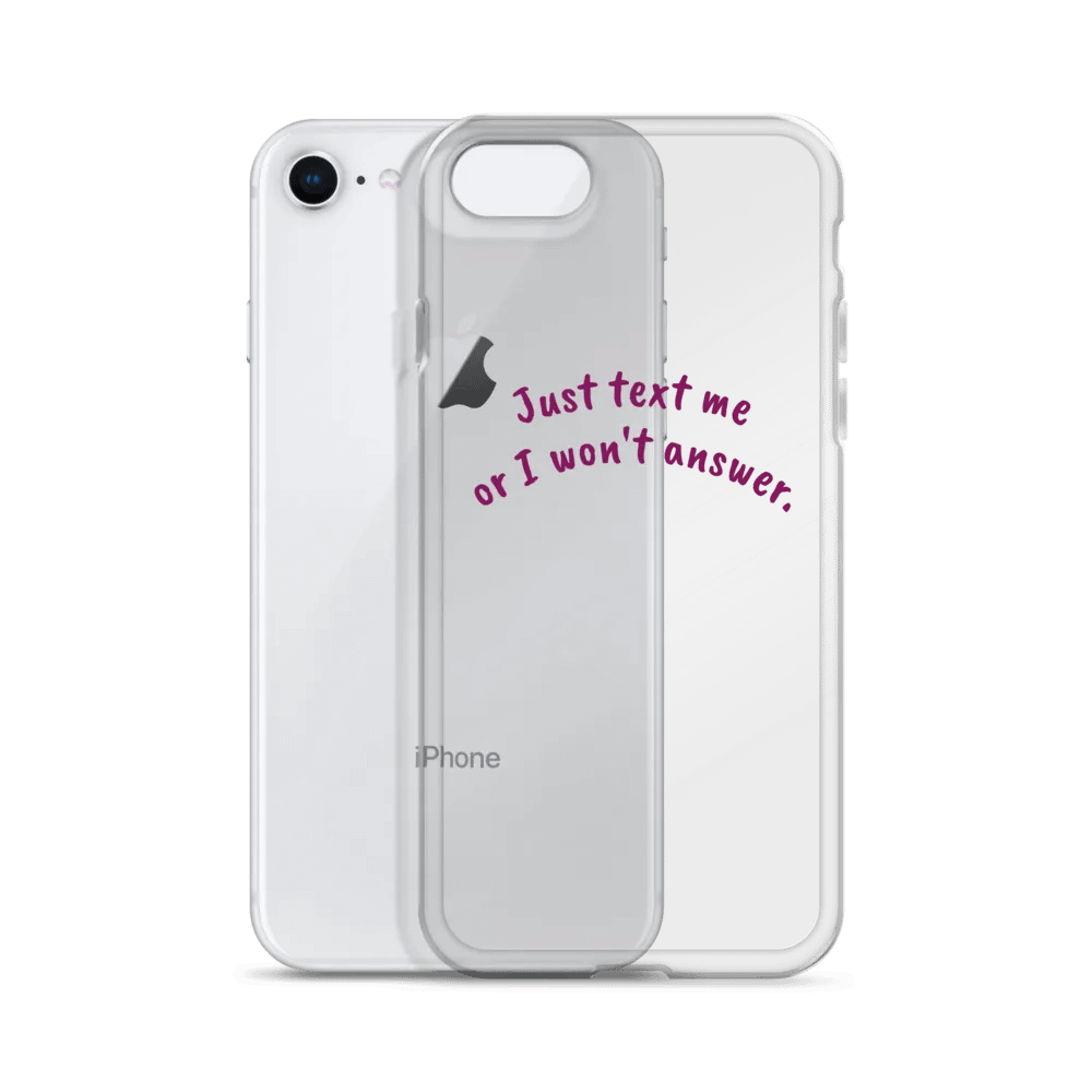 Handwritten Vibe Clear iPhone Case product image (328)